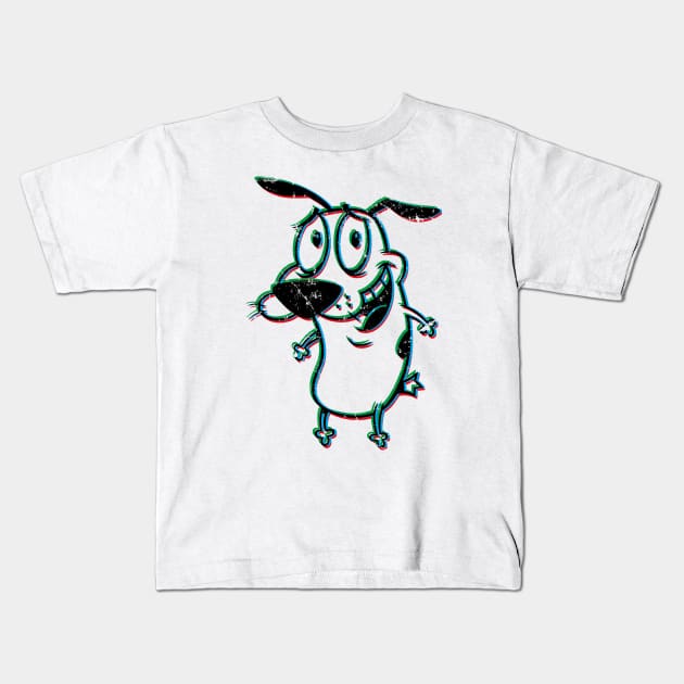 Courage the cowardly dog Kids T-Shirt by necronder